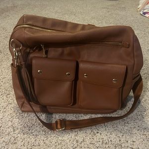 Ella Dane Diaper Bag in Caramel